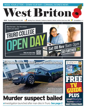 Cover of West Briton (Falmouth Penryn Helston The Lizard)