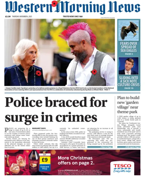 Cover of Western Morning News