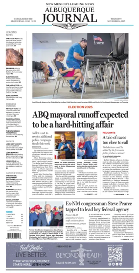 Cover of Albuquerque Journal