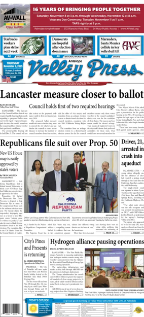 Cover of Antelope Valley Press