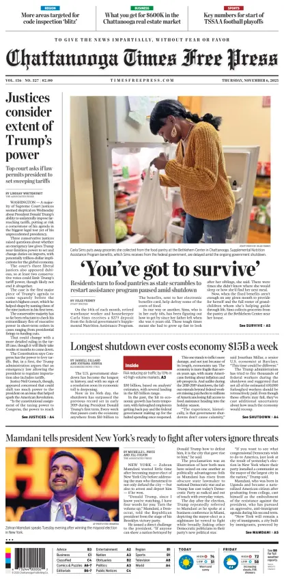 Cover of Chattanooga Times Free Press
