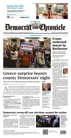 Cover of Democrat and Chronicle