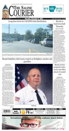 Cover of The Saline Courier