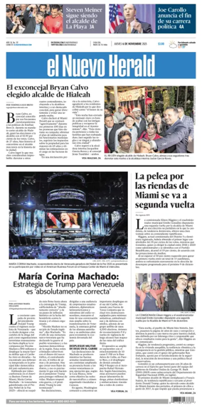 Cover of El Nuevo Herald