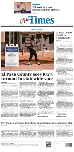 Cover of El Paso Times