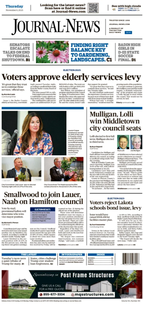 Cover of Hamilton Journal News