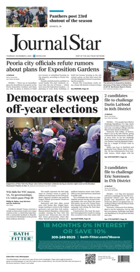 Cover of Journal Star (Peoria)