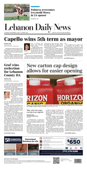 Cover of Lebanon Daily News