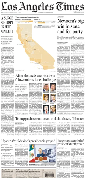 Cover of Los Angeles Times