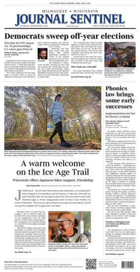 Cover of Milwaukee Journal Sentinel