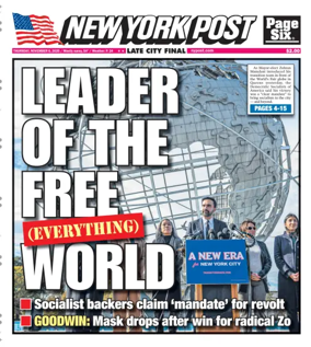 Cover of New York Post