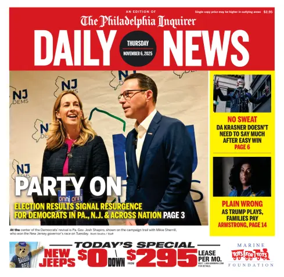 Cover of Philadelphia Daily News