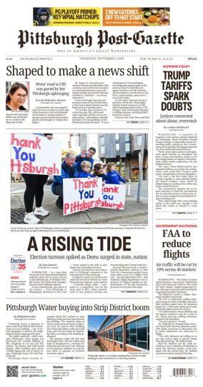 Cover of Pittsburgh Post-Gazette