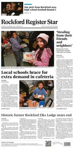 Cover of Rockford Register Star