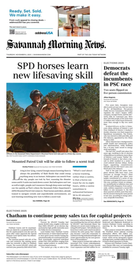 Cover of Savannah Morning News