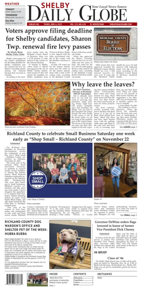 Cover of Shelby Daily Globe