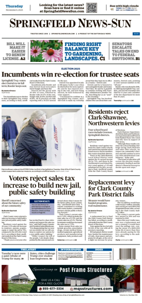 Cover of Springfield News-Sun