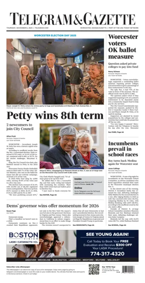 Cover of Telegram & Gazette