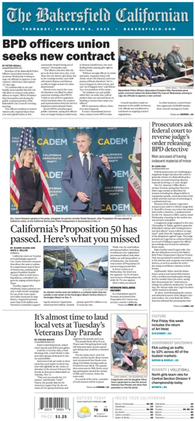 Cover of The Bakersfield Californian