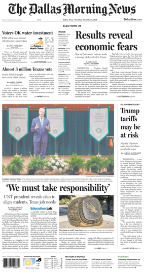 Cover of The Dallas Morning News