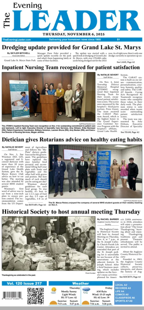 Cover of The Evening Leader