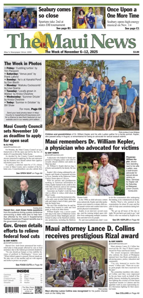 Cover of The Maui News - Weekender