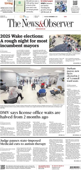 Cover of The News & Observer