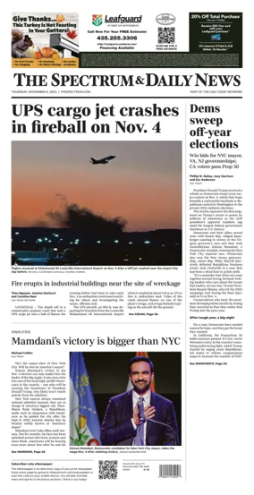 Cover of The Spectrum & Daily News