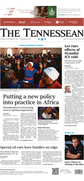 Cover of The Tennessean
