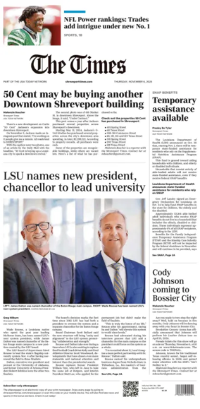 Cover of The Times (Shreveport)