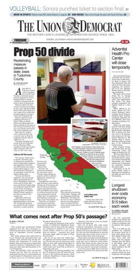 Cover of The Union Democrat