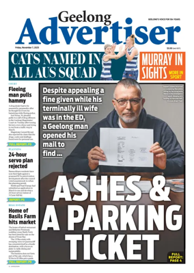 Cover of Geelong Advertiser