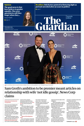 Cover of The Guardian Australia