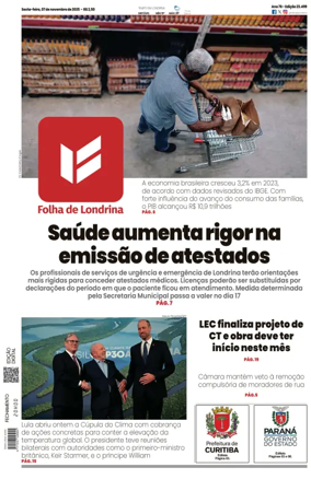 Cover of Folha de Londrina