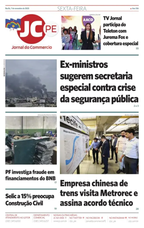 Cover of Jornal do Commercio