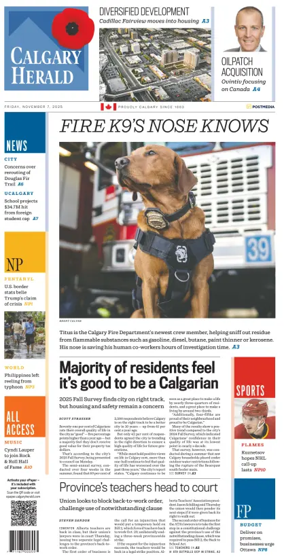 Cover of Calgary Herald