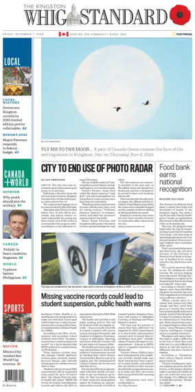 Cover of Kingston Whig-Standard