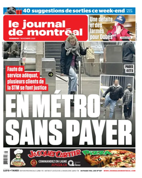 Cover of Le Journal de Montreal