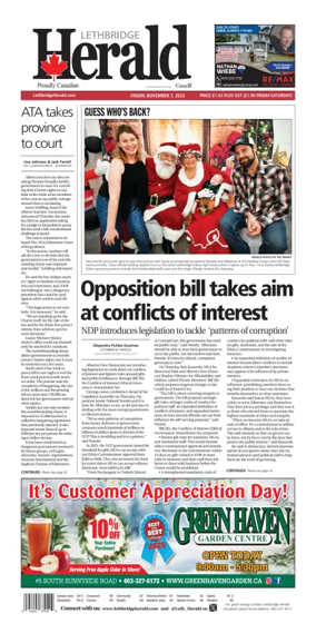 Cover of Lethbridge Herald