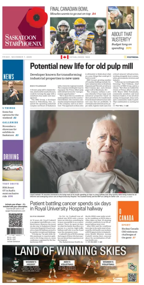 Cover of Saskatoon StarPhoenix