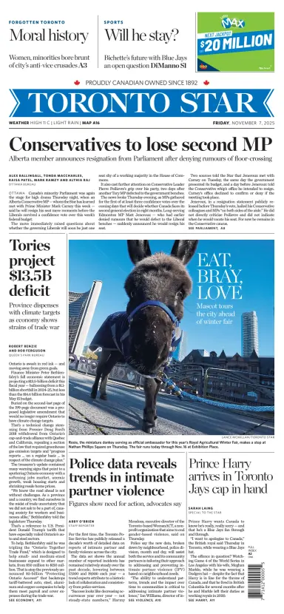 Cover of Toronto Star