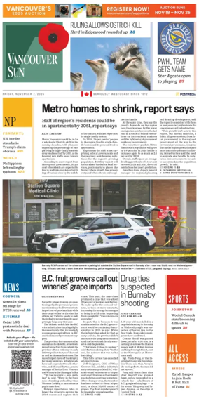 Cover of Vancouver Sun