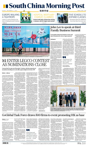 Cover of South China Morning Post