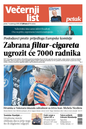 Cover of Vecernji list - Hrvatska