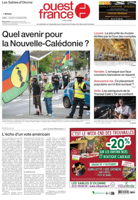 Cover of Ouest France (Les Sables-d'Olonne)