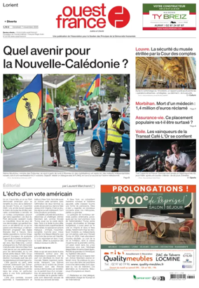 Cover of Ouest France (Lorient)