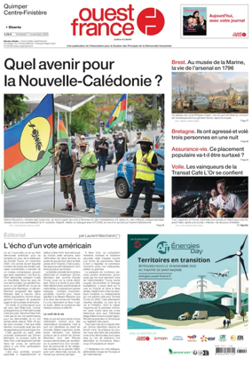 Cover of Ouest France (Quimper)