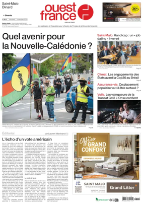 Cover of Ouest France (Saint-Malo)