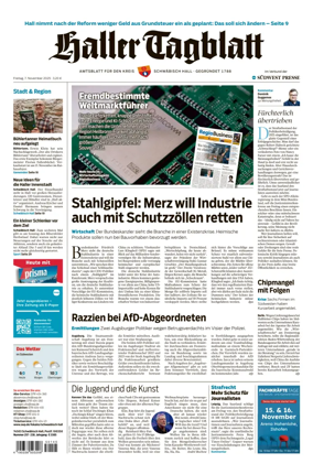 Cover of Haller Tagblatt