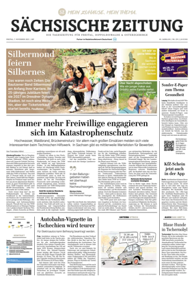 Cover of Sächsische Zeitung  (Freital)